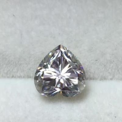 China Star Heart Cut Stone Big Size Moissanite 8mm, 8.5mm, 9mm White Color Gemstone Jewelry Lab Created Diamond for sale