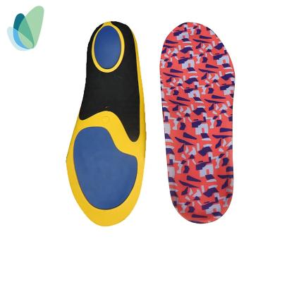 China Functional Eva Shock Absorb Foot Care Shock Absorption Gel Anti-Slip Sports Insole for sale