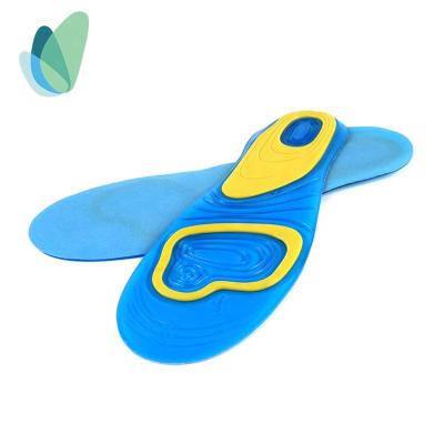 China Comfortable Soft Gel Sports Silicone Insoles Durable Soft Comfortable Insole Material for sale