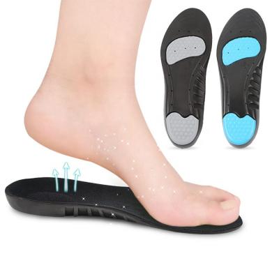 China Protective shock absorption PU insole suitable for high cut shoes and boots cushioning insole for sale