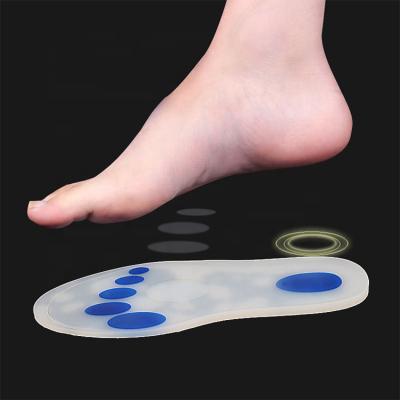 China Extra Support Comfort Gel Medical Insoles Heel Pain Relief Orthotic Insole Fasciitis Heel Plantar Tooth for sale