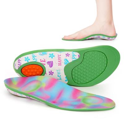 China 2020 New Design Child Flat Foot EVA Orthopedic Insoles Flat Foot Arch Support Shoe Insole Pain Relief Kids for sale