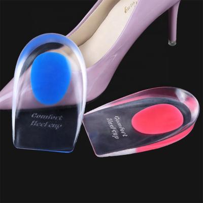 China Soft Silicone Gel Heel Cups Foot Cushion Silicone Insole Pad Gel Pad Heel Cups Heel Pad for sale