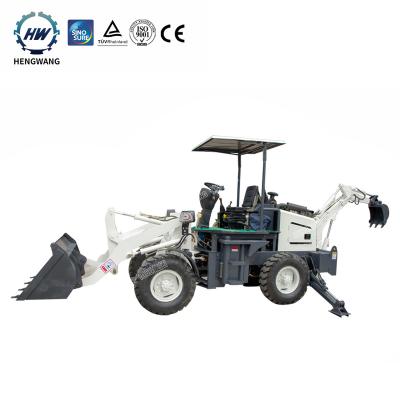 China Multifunctional Farms Hengwang HW08-12 Backhoe Loader Front Loader And Excavators Wheel Loader With Backhoe for sale