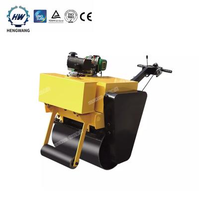 China Hengwang HW-600C Small Compaction Small Wheel Road Roller Single Wheel Road Roller Metal Drum Road Roller for sale