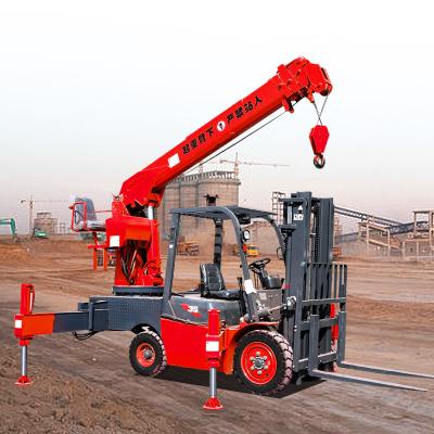 China Other HWFLC 5.3 hengwang 3 sec boom height 5.3m weight 500kg EAC crane forklift for sale