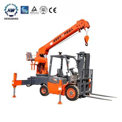 China Other HWFLC 5.3 hengwang 3 sec arm fork automatic crane truck for sale