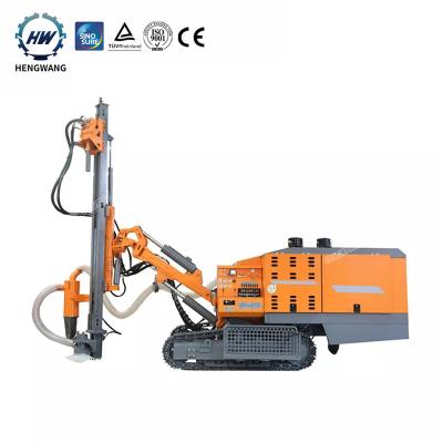 China Building Material Stores Hengwang HW-452 Mining Underground Chinese Integrated DTH Drilling Rig For Sale With Air Compressor for sale