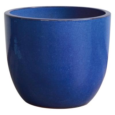 China New Europe Design Full Gloss Ceramic Flower Pot Frost Resistant Egg Shape Ceramic Flower Pot for sale