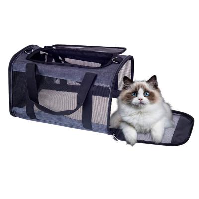 China Viable Viable Airline TSA Approved Small Medium Collapsible Puppy Cat Carriers Dog Pet Carrier Bag 15 Pounds for sale