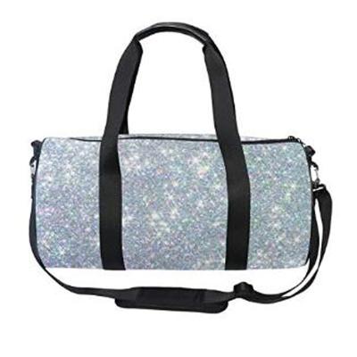 China Shiny Outdoor Sports Glitter Sports Gym Duffel Bag Travel Luggage Handbag For Women Men for sale