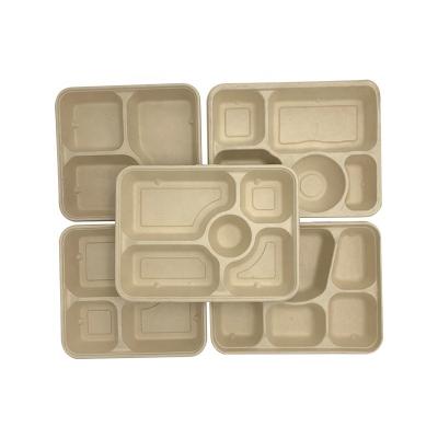 China Biodegradable Food To Go Disposable Paper Box Container Eco Lunch Box Bento Lunch Boxes for sale