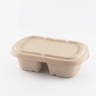 China Biodegradable Dinner Box Lunch Prep Meal Paper Box Disposable Rectangle Paper Container for sale