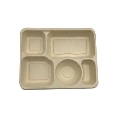 China Biodegradable Cheap Disposable Paper Takeout Food Container Lunch Box Paper Container With Lid for sale