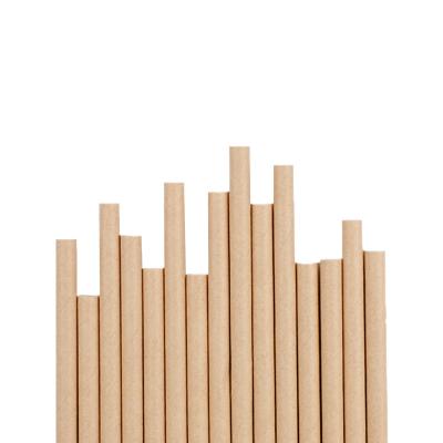 China Disposable Top Selling Natural Paper Straw Boba Straws Brown Kraft NO--Health Tasteless Dye for sale