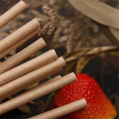 China Disposable Hot Biodegradable Kraft Box Package Paper Pure Straw Brown for sale