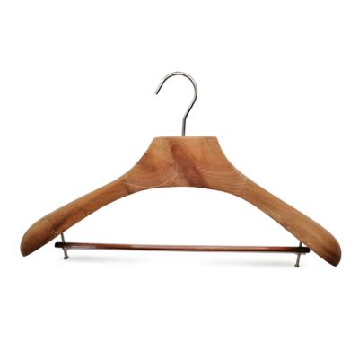 China SHOW Luxury Natural Cedar Wood Hanger for Suits/Coats/Jackets for sale