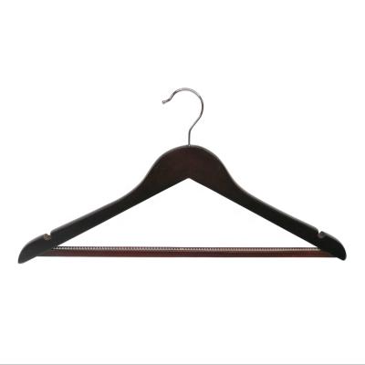 China Cherry Suits Hanger For Hotels high quality gloss CLASSIC non slip bottom pants bar for sale