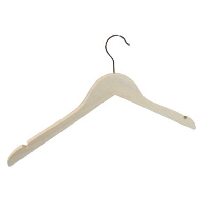 China Vintage Customized White Wood Hangers For Fabrics Show For Boutique for sale