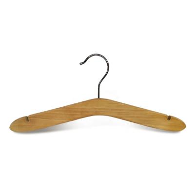 China Vintage Personalized Kids Cloths Wooden Hangers Fashion Brands Display for sale