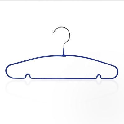 China Wholesale KOREAN PVC Coated Metal Hangers For Laundry Custom Colors for sale