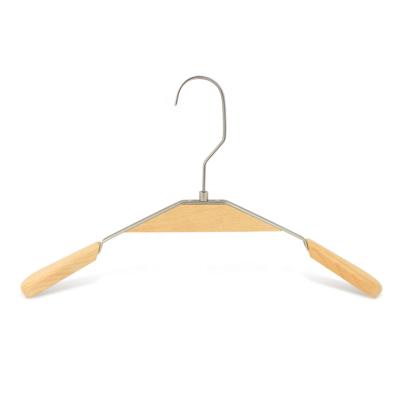 China DISPLAY new design customized jacket hanger made from metal and solid wood for sale