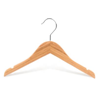 China Wholesale Eco-Friendly Baby Friendly Natural Bamboo Hanger for sale