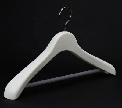 China CLASSIC luxury plastic wide shoulder hanger for costume display for sale