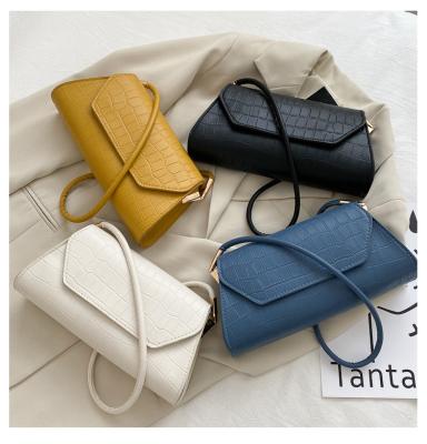 China Others Retro Women Bag Lady Bags Leather Women Shoulder Bag Solid Luxury PU Color Cross - Body for sale