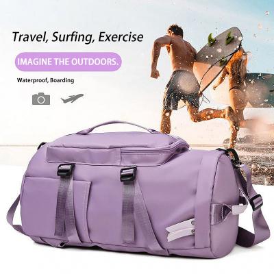 China Durable LOGO Travel Bags Waterproof Large Capacity Waterproof Sport Gym Custom Duffel Bags for sale