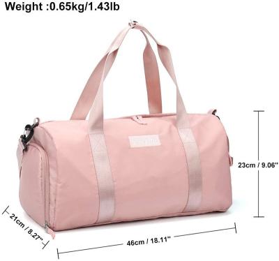 China Wholesale Waterproof Nylon Duffle Bag Eco Friendly Travel Tote Bag Waterproof Travel Bags With Logo for sale