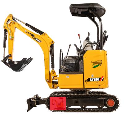 China Construction Material Shops Cheap Price Used Sany SY18U Mini Excavator Diggers Crawler Excavator SY18U for sale