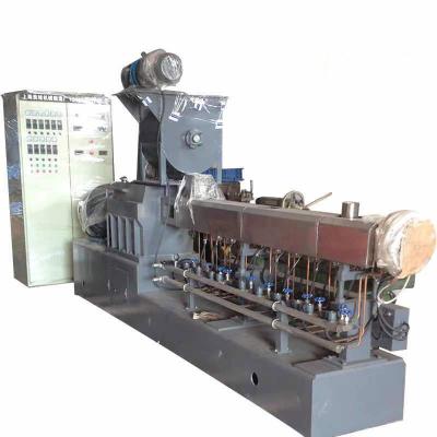 China Air Cooled Bar TPE/TPR Raw Material Die Outdoor Hot Granulation Production Line Twin Screw Extruder Plastic Extruder for sale