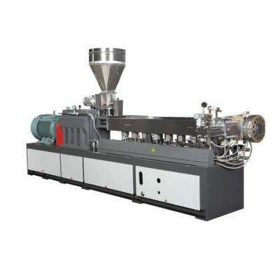 China Hot Sale PP Nylon Round Rod Pellet PA Solid Screw Pellet Extruder Twin PVC Pipe Making Machine for sale