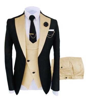 China Anti-wrinkle Summer Arket Slim Fit Blazer Formal Polyester Plus Size Bespoke Single Breasted For Men Suit for sale