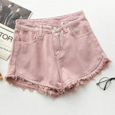 China Anti-Wrinkle Summer Chino Zipper Pants Jean Gym Butt Lifting Denim Szorty Mujer Celana Pendek Sporty Biker Shorts Women for sale