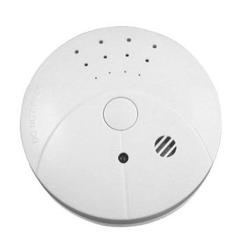 China Home Security System White Color CE , EN14604 Approval Wireless Smoke Detector With DC 9V Battery for sale