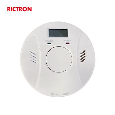 China CO Display 9v LCD Mini Digital Display Standalone Battery Operated Optical Carbon Monoxide Detector Sensor Smoke and CO Combo Alarm for sale