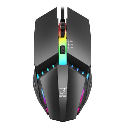 China Professional LOL PUBG GTA K3 Finger Wired Gaming Mouse Colorful Lightweight Electronic Sports USB Optical Computer Mice for sale