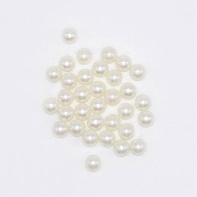 China Good Imitation Pearl Quality Cream Color Polished White ABS Beads Without Hole for sale