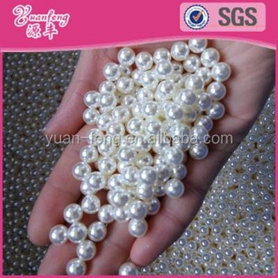 China Imitation Pearl Size 6mm Light Pearl Beads No Holes for sale