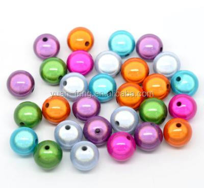 China Miracle Illusion 8mm Color 3D Plastic Spacer Beads Mixed Bubble Gum Acrylic for sale