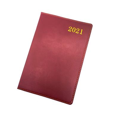 China Monthly Index Normal Logo PU Cover Program Custom Diary Notebooks With Spanish for sale