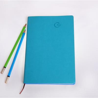 China Custom Size Hardcover Book Support Soft Leather Notebook Cover Faux Leather Notebook Cover for sale