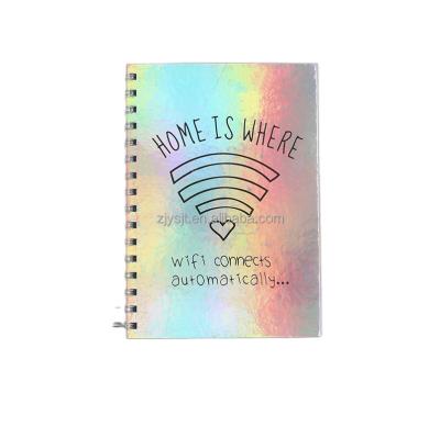 China Latest Design A5 Laser Paper Spiral Printing 4C Cover Spiral Notebook for sale