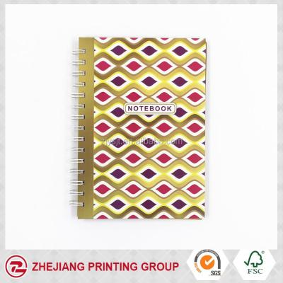 China A5 Size Classic 4C Spiral Printing Hard Cover Spiral Notebook for sale