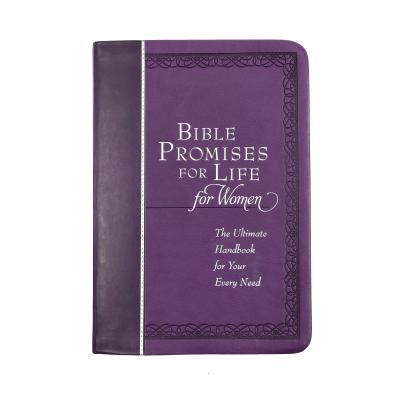 China paper & Cardboard Custom Printing Silver Hot Stamping Leather Logo PU Cover Bible Hard Promises For Life for sale