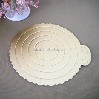 China Good Price Gold Moisture Proof Cake Base Gray Cardboard Back Cake Drum Board for sale