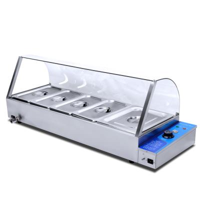 China electric bain marie on sale 5 stainless steel hot electric hot commercial buffet soup pots for sale