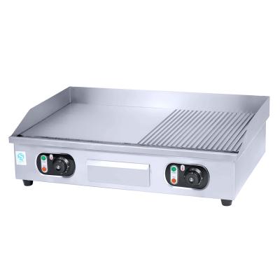 China 2/3 flat equipment commercial restaurant kitchen electric fast food griddle with flat plate for sale